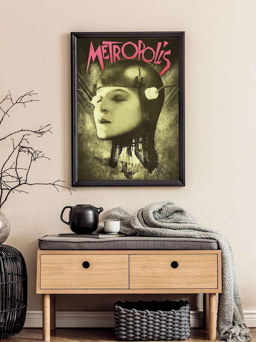 Metropolis Film Tablo Siyah Çerçeveli Film Poster Afiş Tablo