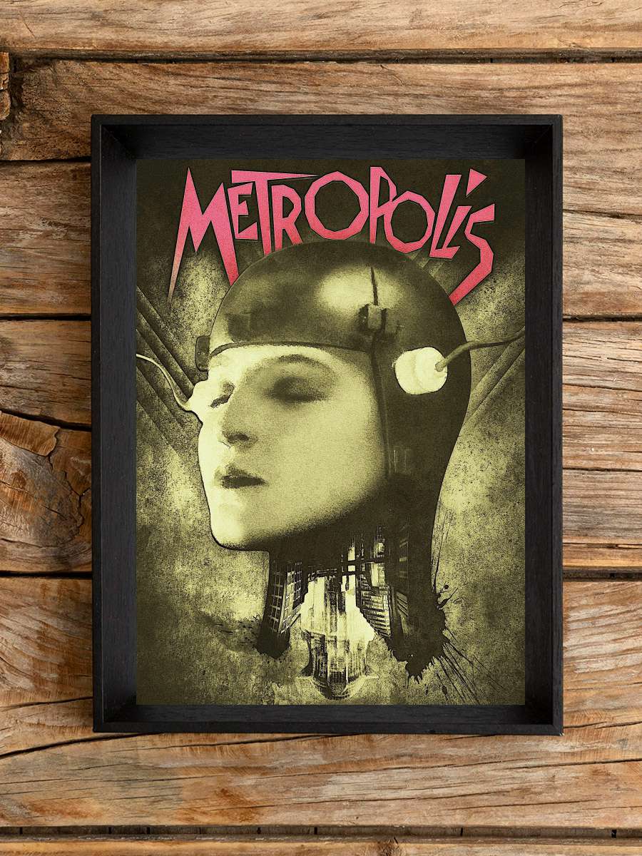 Metropolis Film Tablo Siyah Çerçeveli Film Poster Afiş Tablo