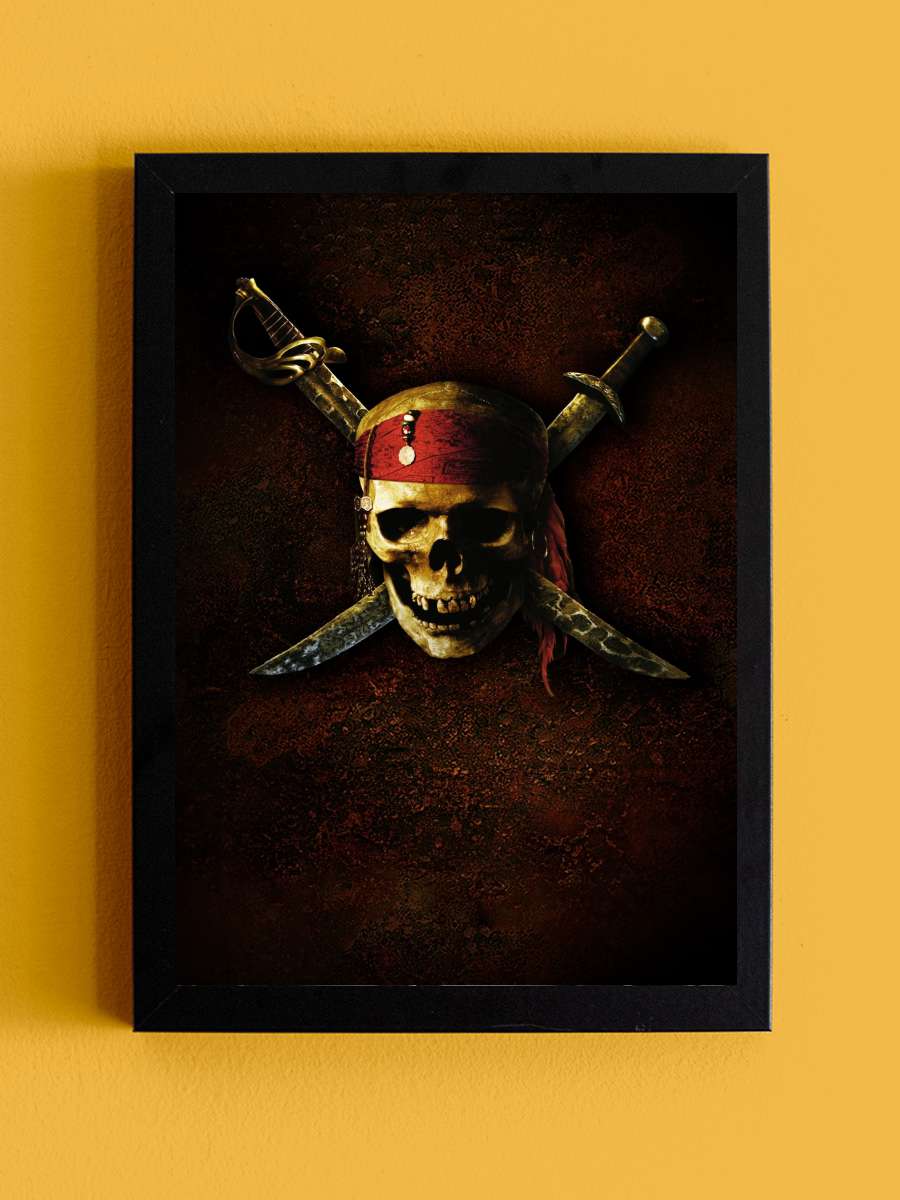 Karayip Korsanları: Siyah İnci'nin Laneti - Pirates of the Caribbean: The Curse of the Black Pearl Film Tablo Siyah Çerçeveli Film Poster Afiş Tablo