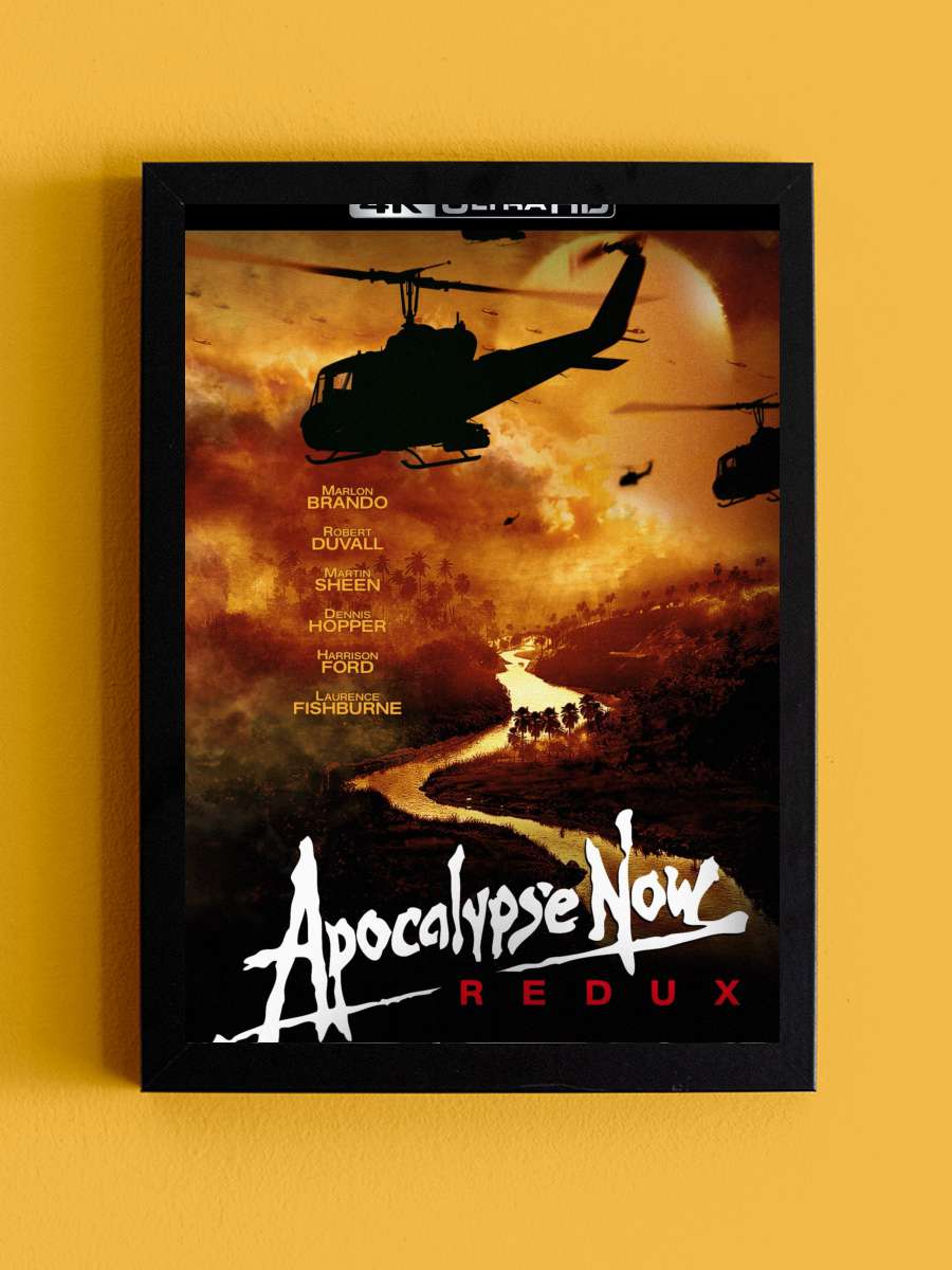 Kıyamet - Apocalypse Now Film Tablo Siyah Çerçeveli Film Poster Afiş Tablo