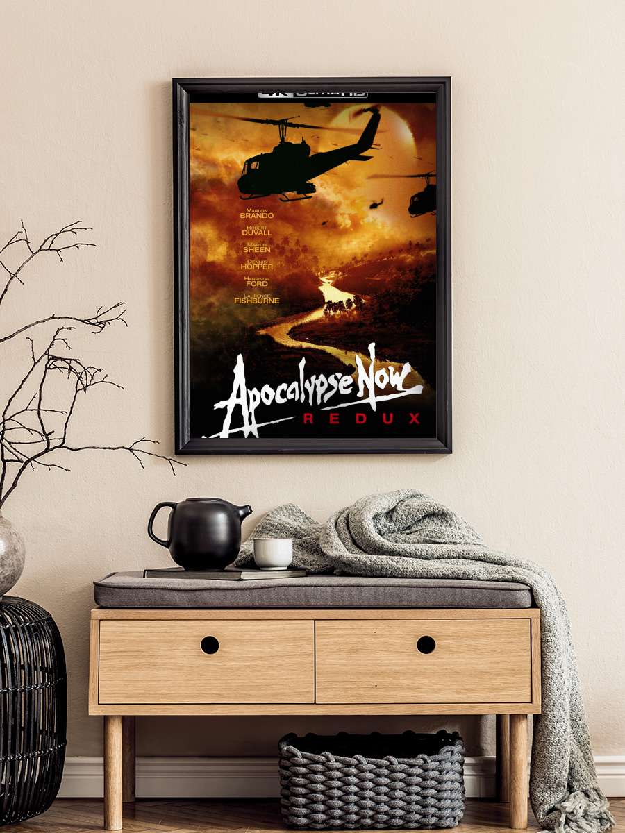 Kıyamet - Apocalypse Now Film Tablo Siyah Çerçeveli Film Poster Afiş Tablo