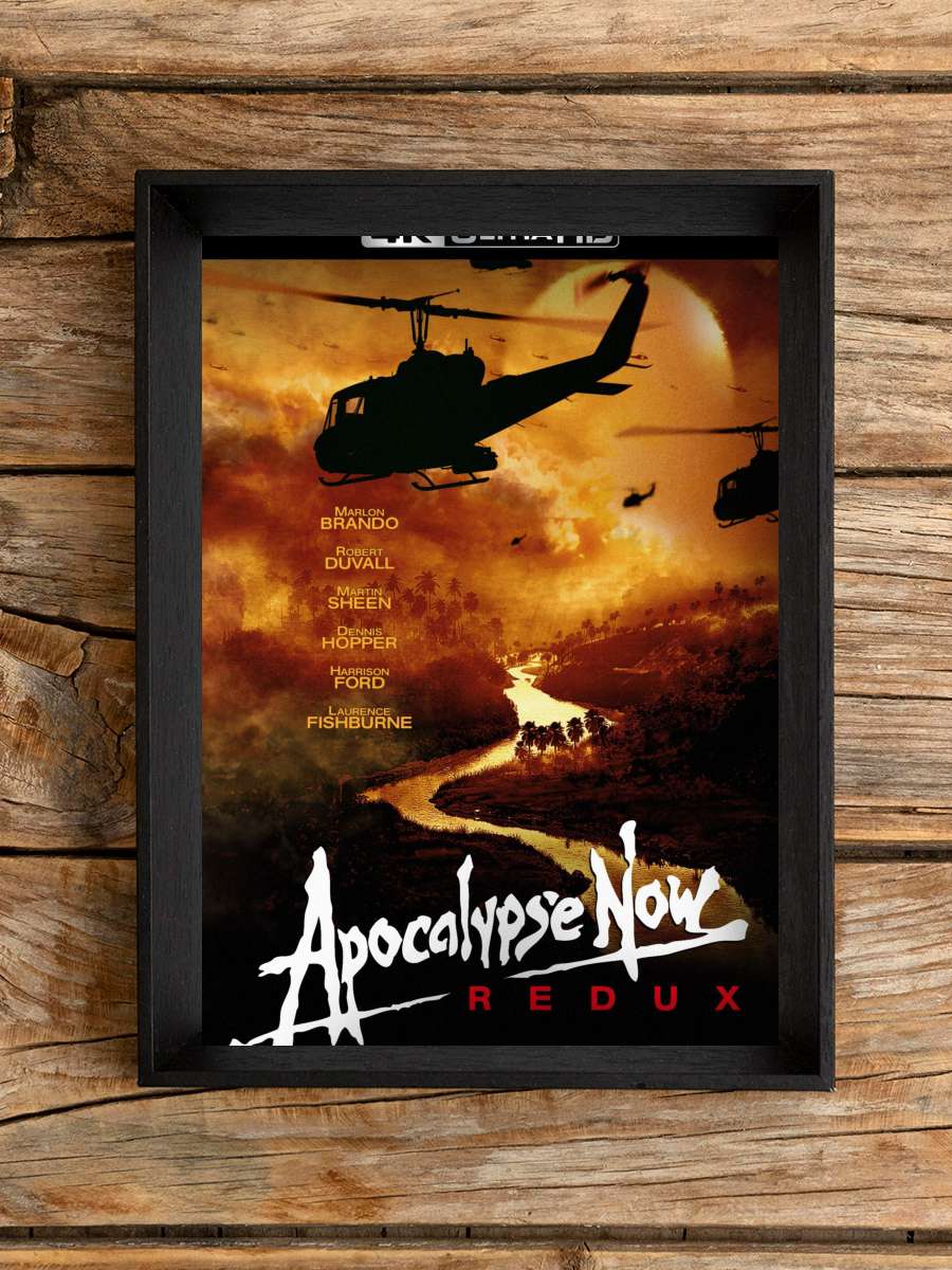 Kıyamet - Apocalypse Now Film Tablo Siyah Çerçeveli Film Poster Afiş Tablo