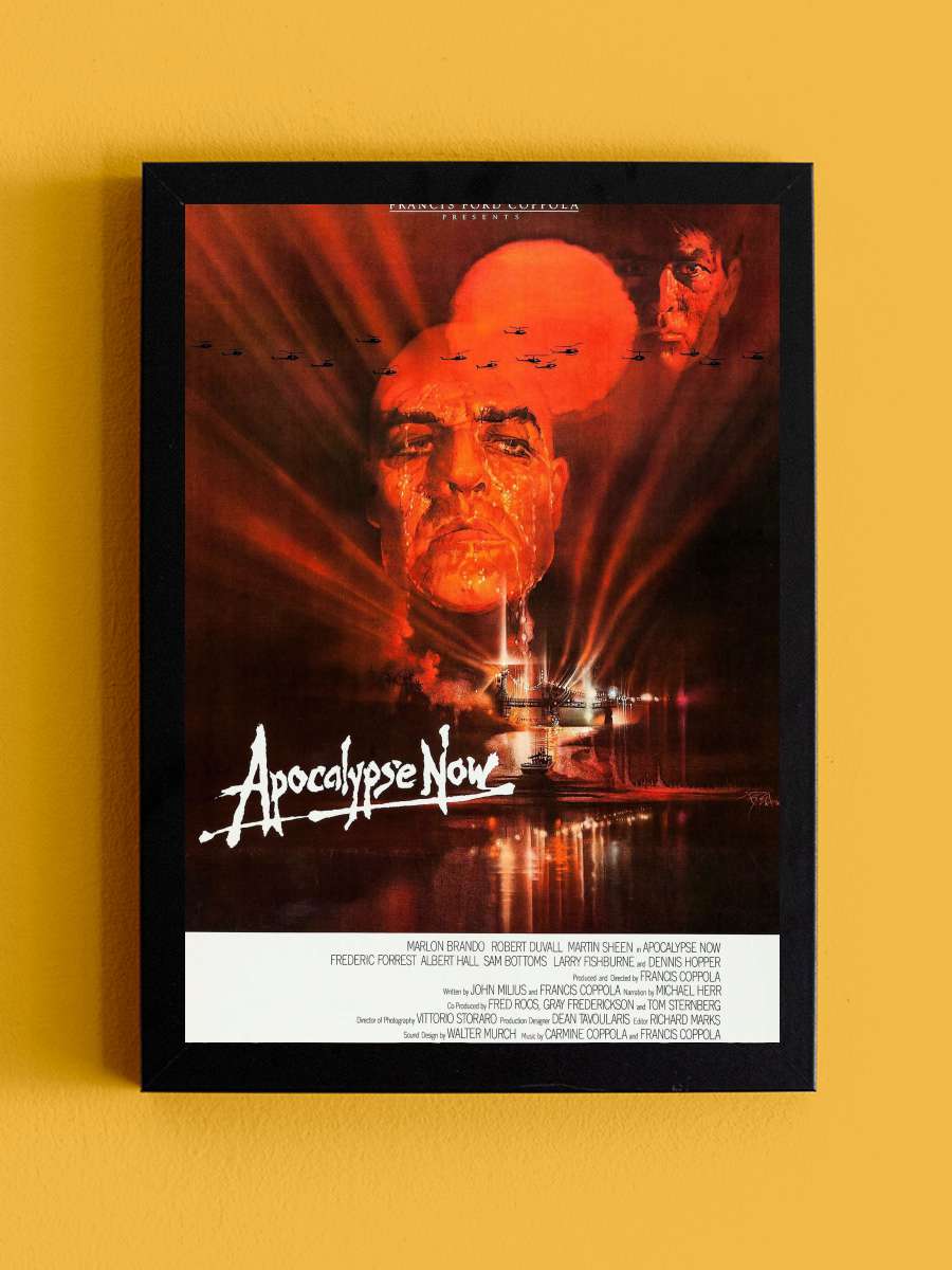 Kıyamet - Apocalypse Now Film Tablo Siyah Çerçeveli Film Poster Afiş Tablo