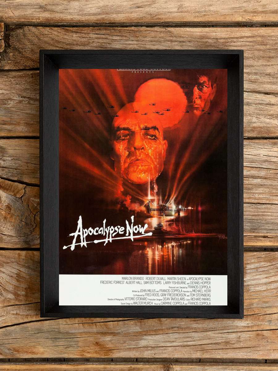 Kıyamet - Apocalypse Now Film Tablo Siyah Çerçeveli Film Poster Afiş Tablo