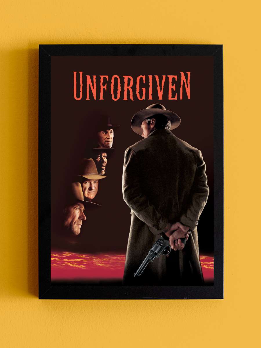 Affedilmeyen - Unforgiven Film Tablo Siyah Çerçeveli Film Poster Afiş Tablo