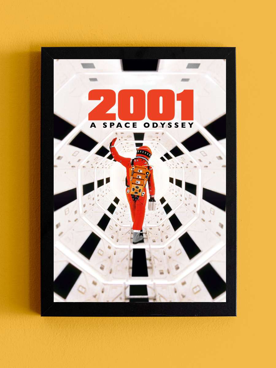 2001: Uzay Yolu Macerası - 2001: A Space Odyssey Film Tablo Siyah Çerçeveli Film Poster Afiş Tablo