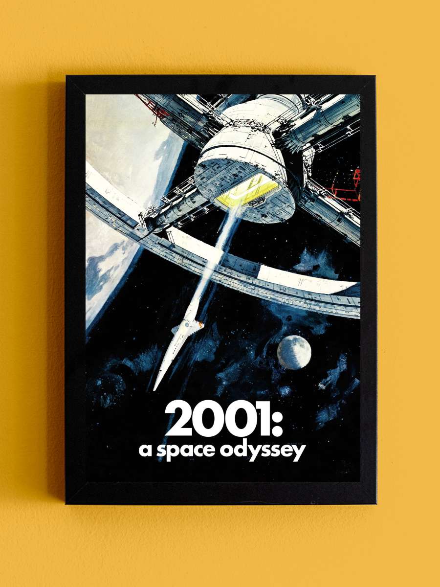 2001: Uzay Yolu Macerası - 2001: A Space Odyssey Film Tablo Siyah Çerçeveli Film Poster Afiş Tablo