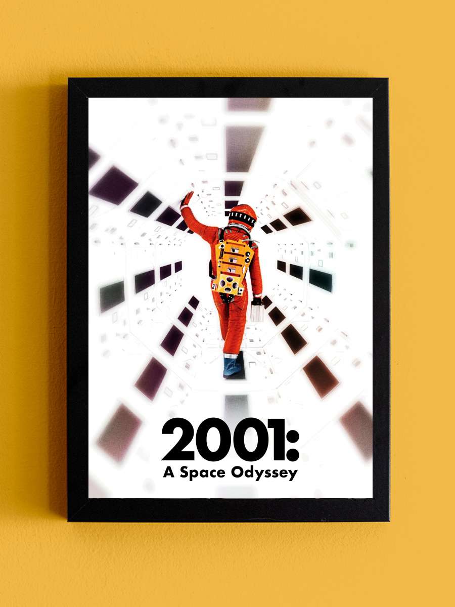 2001: Uzay Yolu Macerası - 2001: A Space Odyssey Film Tablo Siyah Çerçeveli Film Poster Afiş Tablo