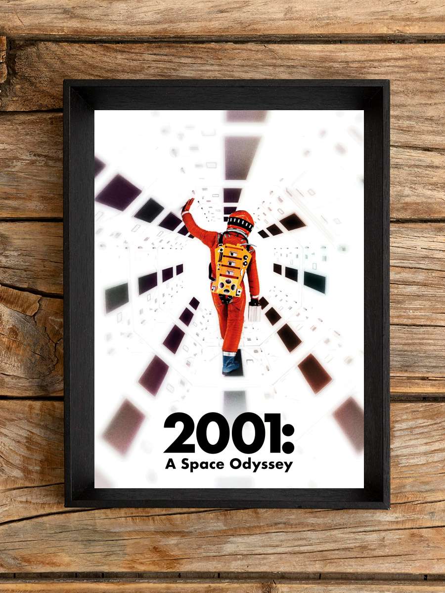 2001: Uzay Yolu Macerası - 2001: A Space Odyssey Film Tablo Siyah Çerçeveli Film Poster Afiş Tablo