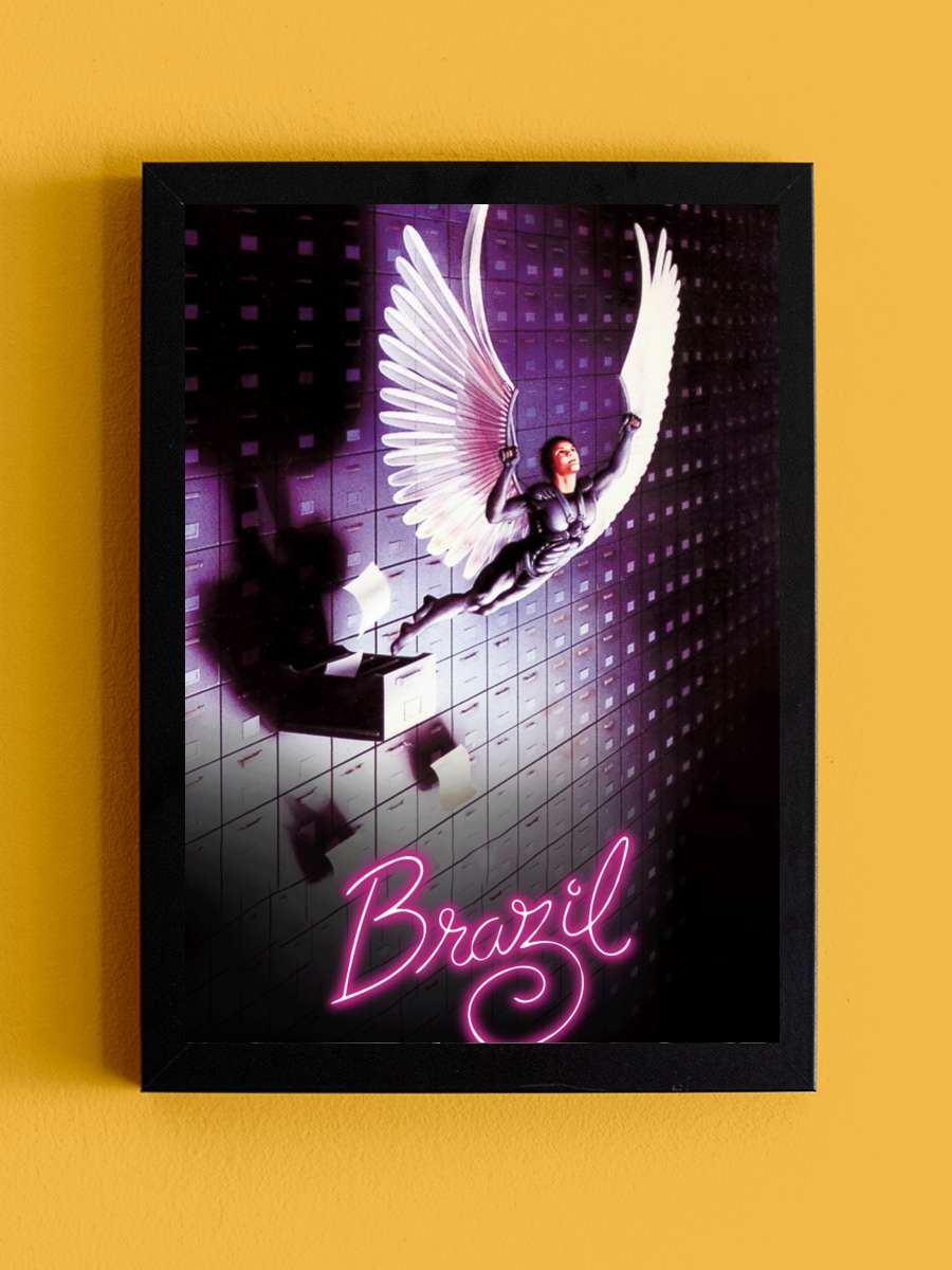 Brazil Film Tablo Siyah Çerçeveli Film Poster Afiş Tablo