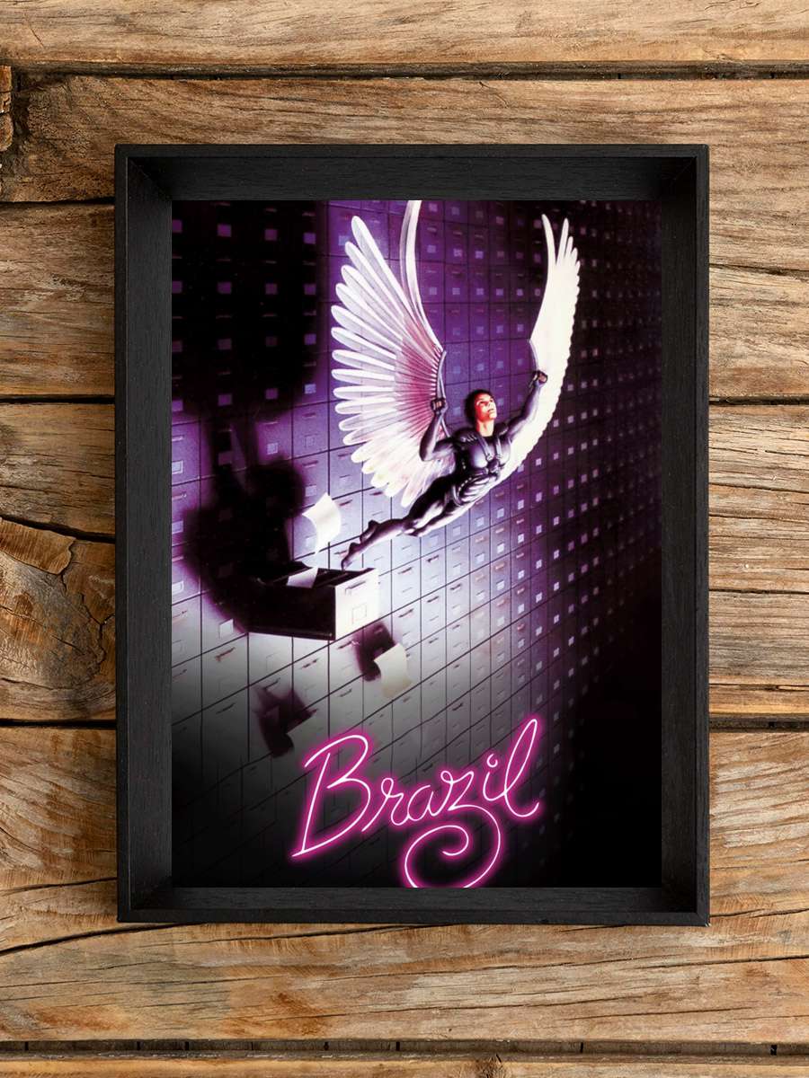 Brazil Film Tablo Siyah Çerçeveli Film Poster Afiş Tablo