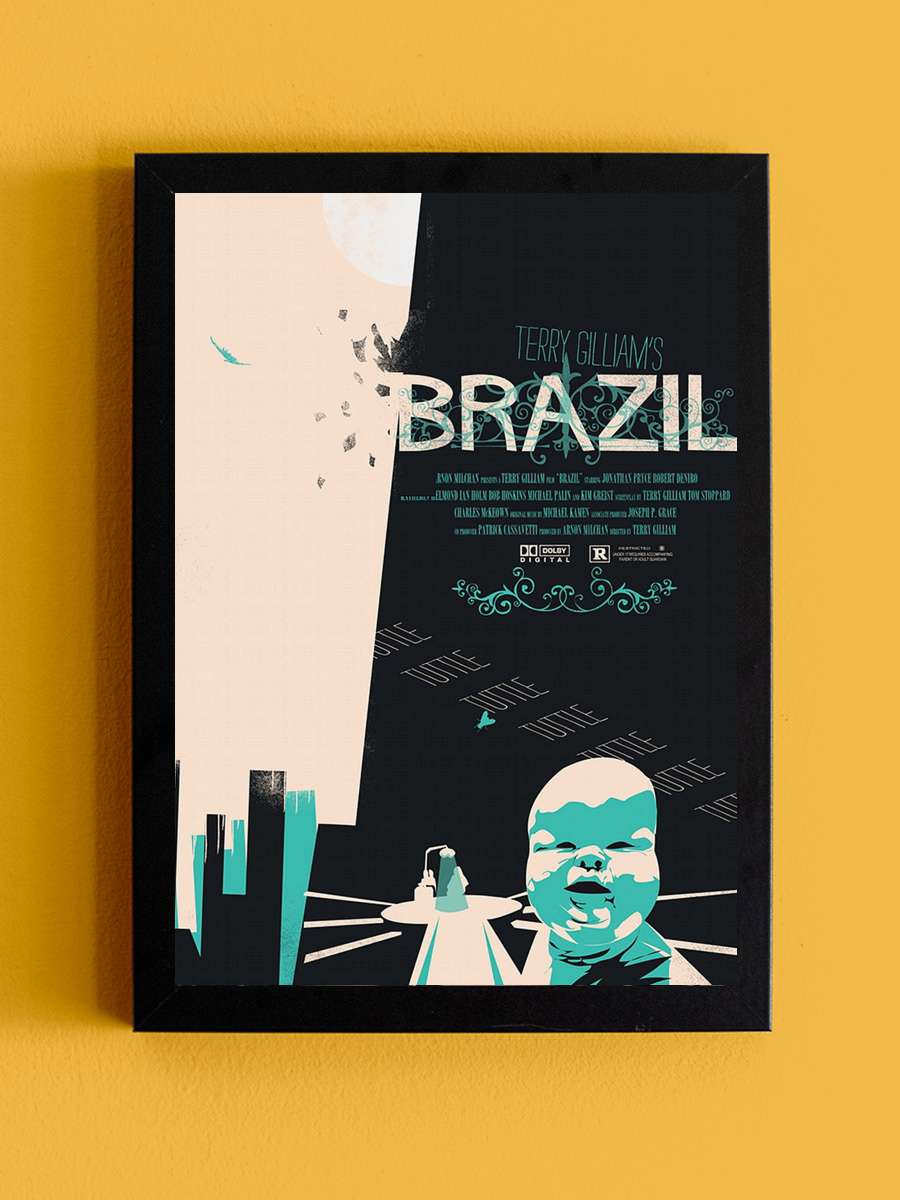 Brazil Film Tablo Siyah Çerçeveli Film Poster Afiş Tablo