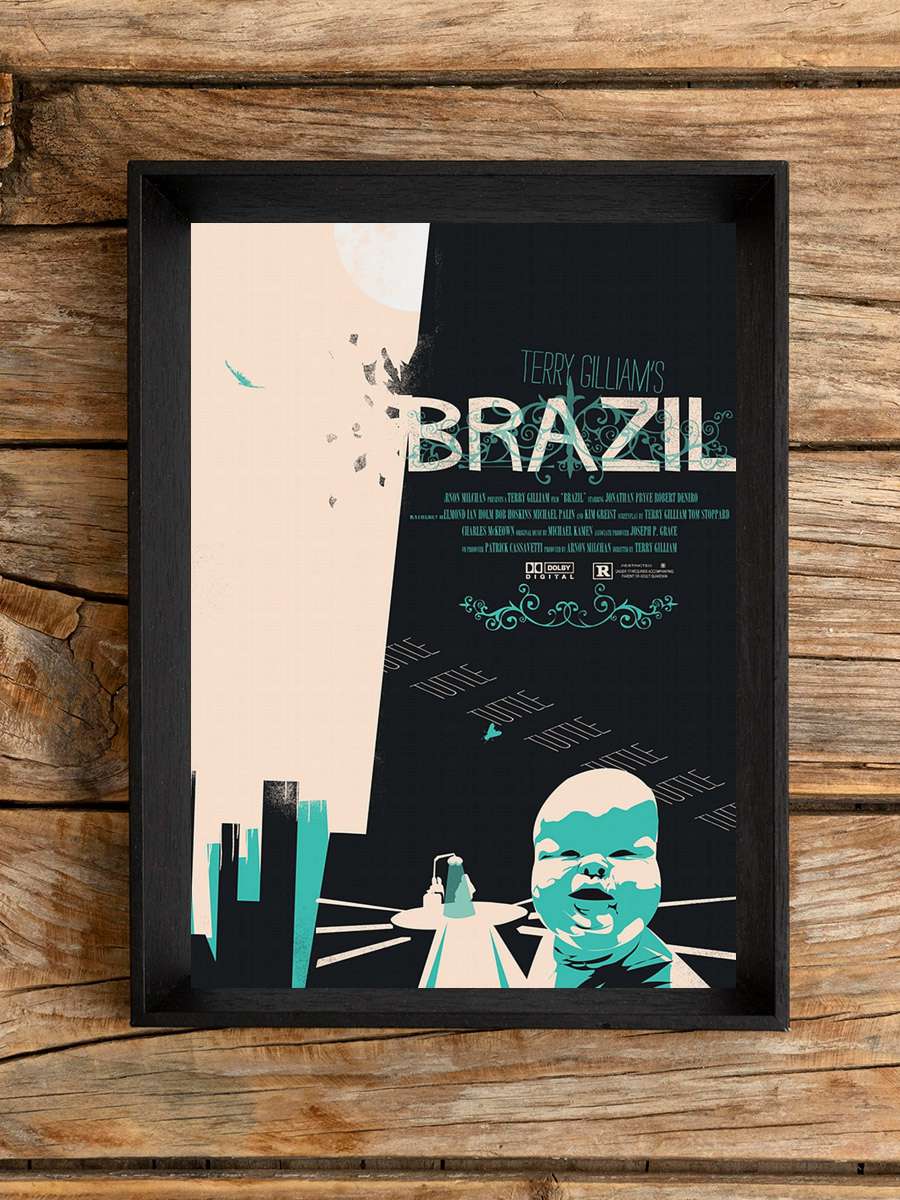 Brazil Film Tablo Siyah Çerçeveli Film Poster Afiş Tablo