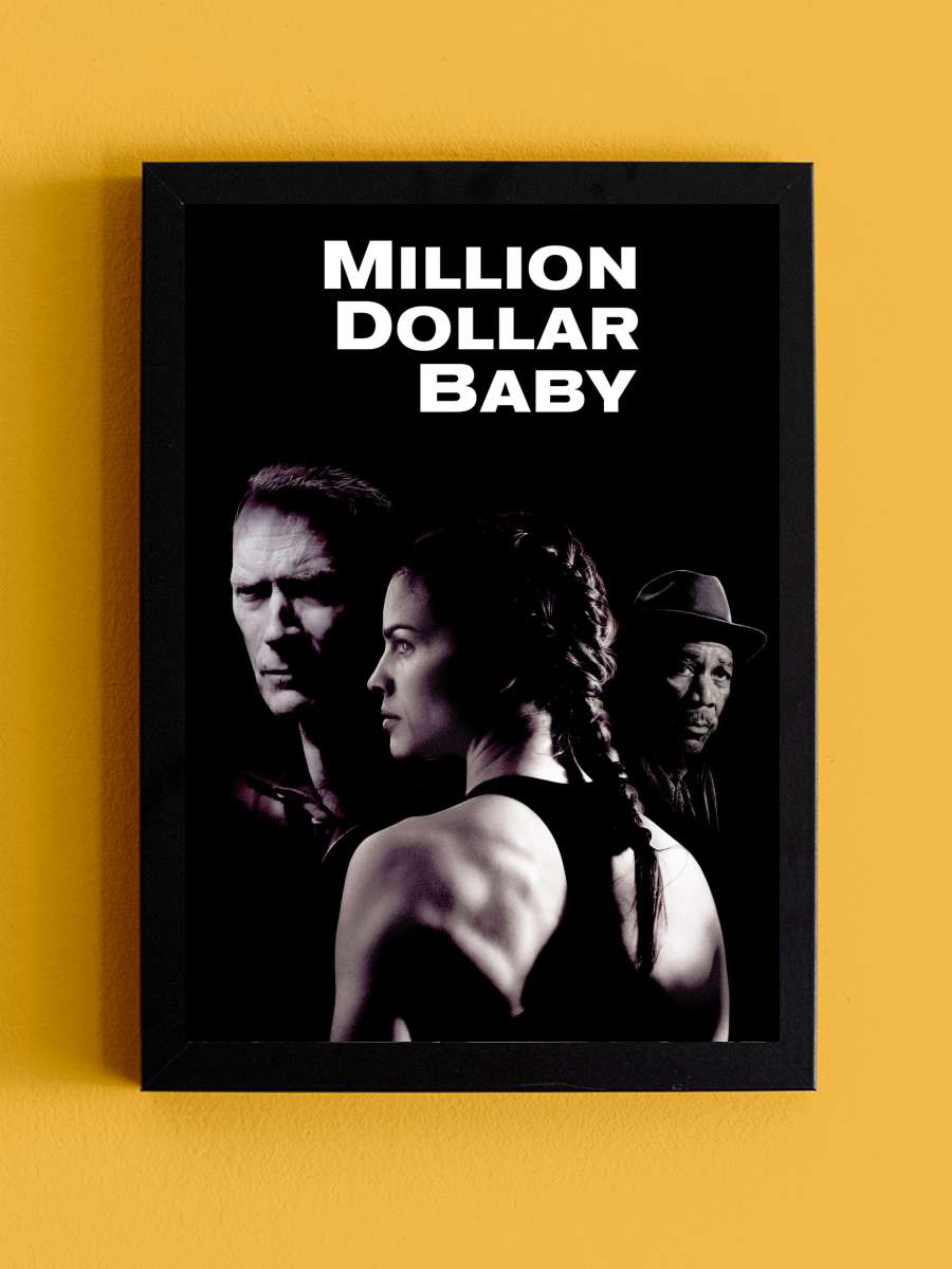 Milyonluk Bebek - Million Dollar Baby Film Tablo Siyah Çerçeveli Film Poster Afiş Tablo