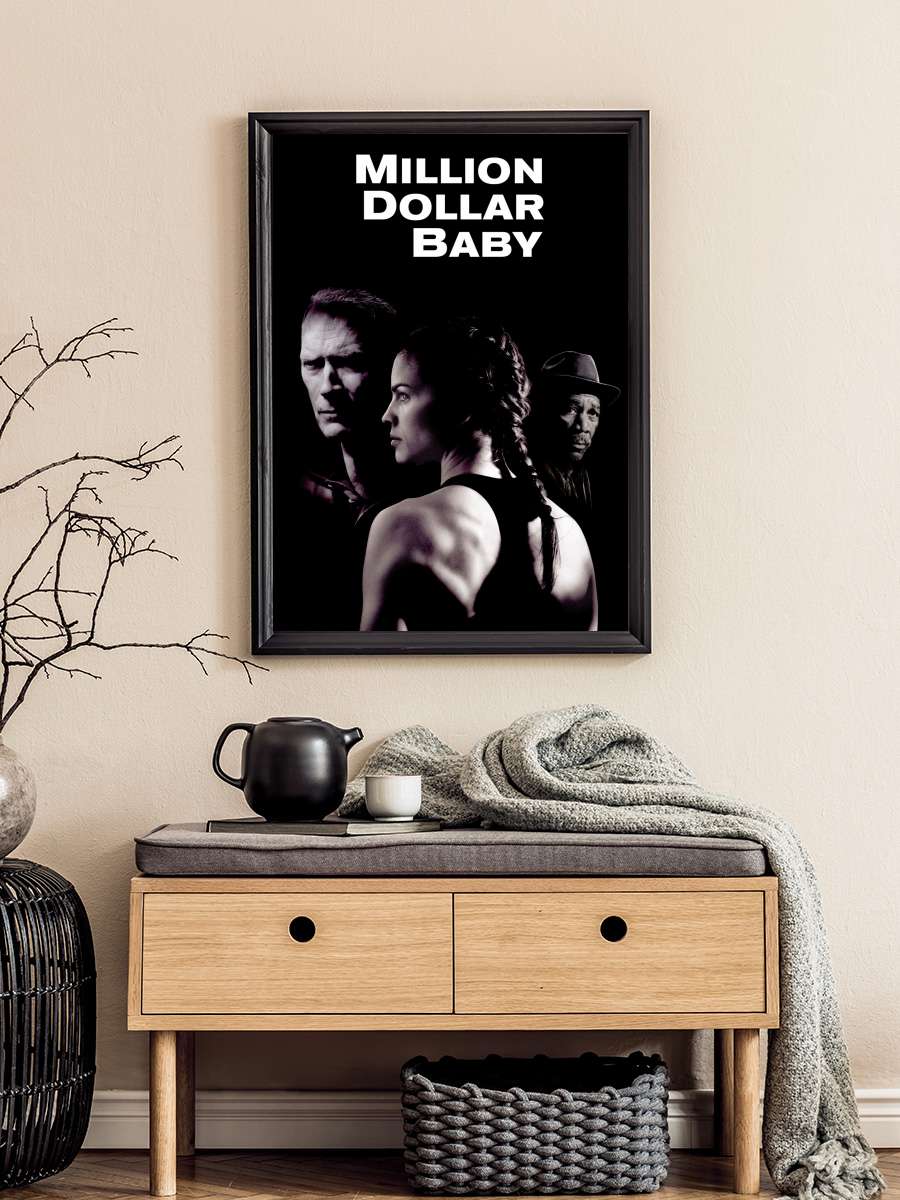 Milyonluk Bebek - Million Dollar Baby Film Tablo Siyah Çerçeveli Film Poster Afiş Tablo