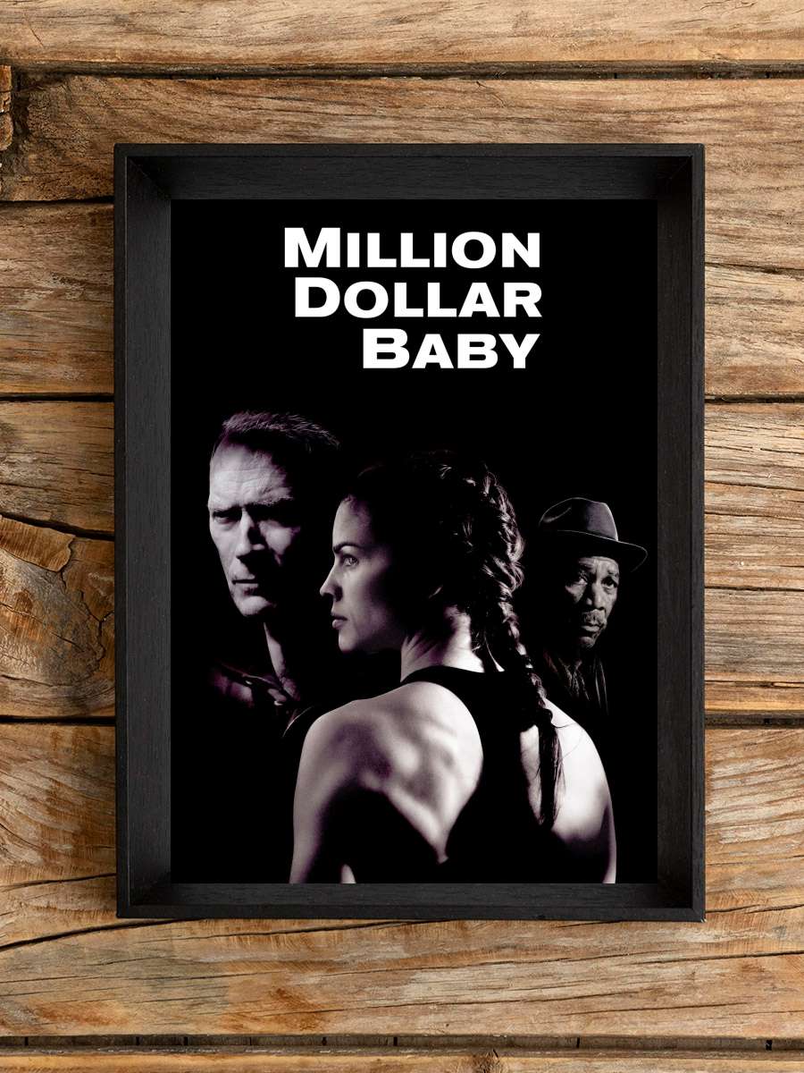 Milyonluk Bebek - Million Dollar Baby Film Tablo Siyah Çerçeveli Film Poster Afiş Tablo