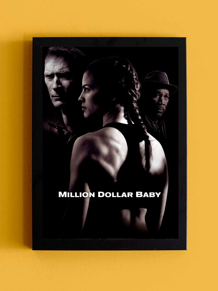 Milyonluk Bebek - Million Dollar Baby Film Tablo Siyah Çerçeveli Film Poster Afiş Tablo