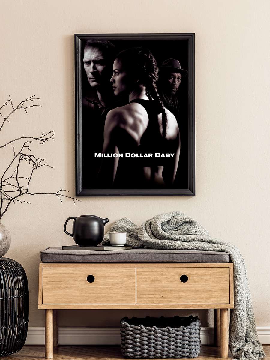 Milyonluk Bebek - Million Dollar Baby Film Tablo Siyah Çerçeveli Film Poster Afiş Tablo