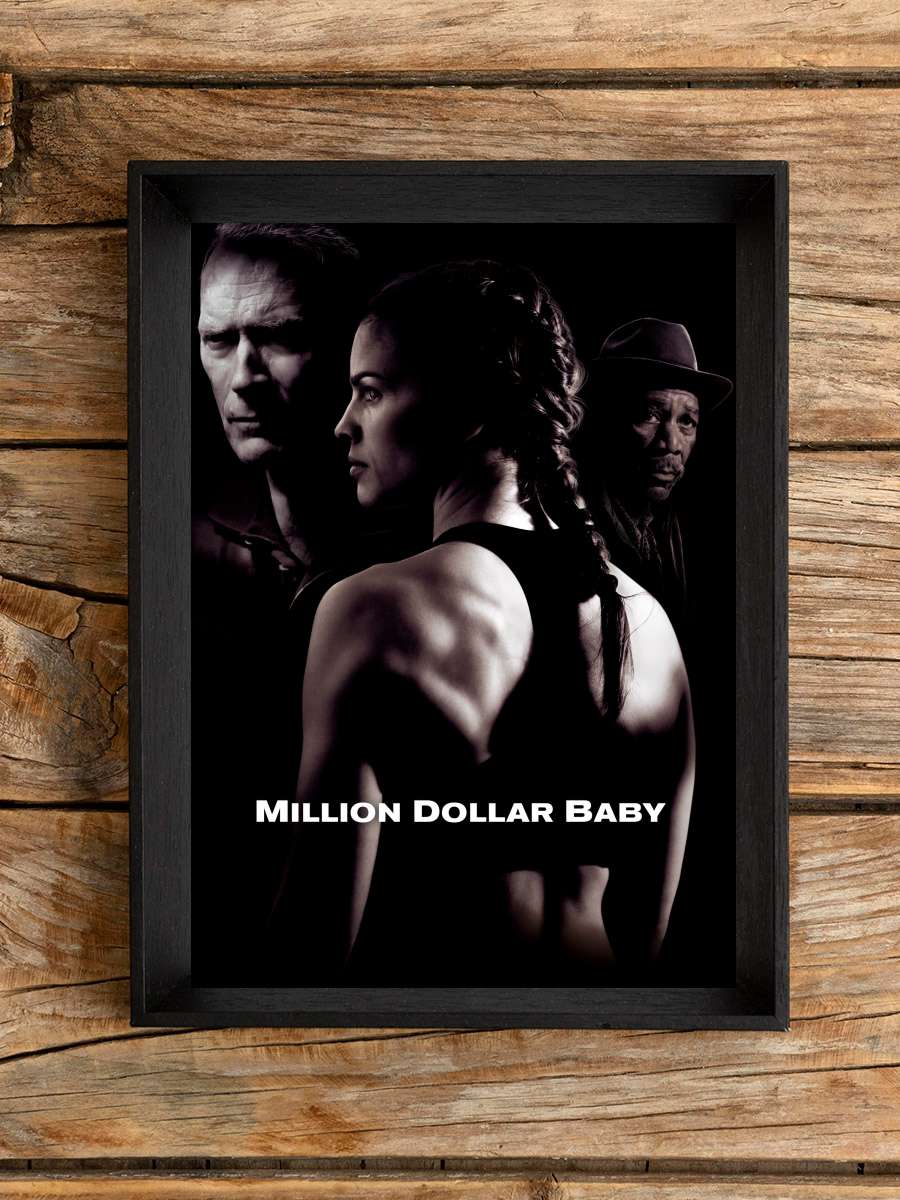 Milyonluk Bebek - Million Dollar Baby Film Tablo Siyah Çerçeveli Film Poster Afiş Tablo