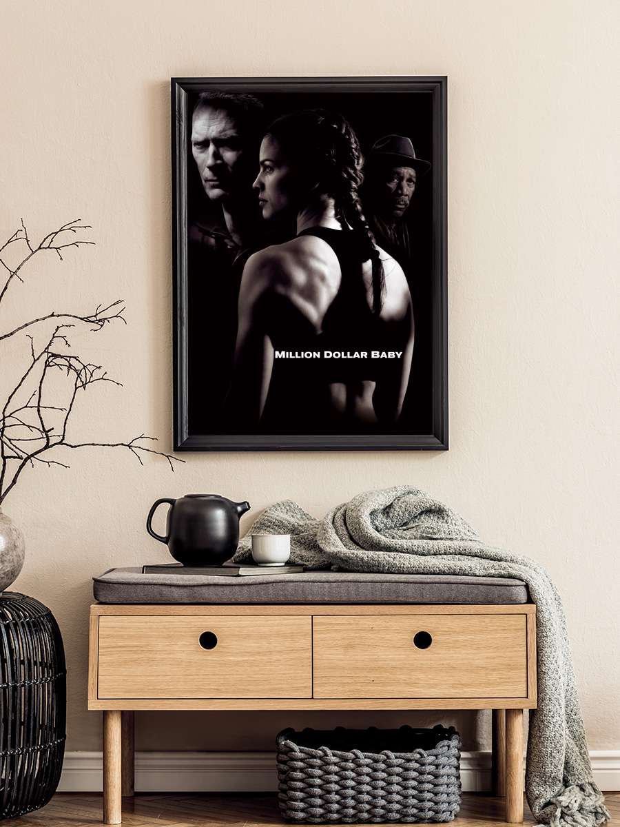 Milyonluk Bebek - Million Dollar Baby Film Tablo Siyah Çerçeveli Film Poster Afiş Tablo