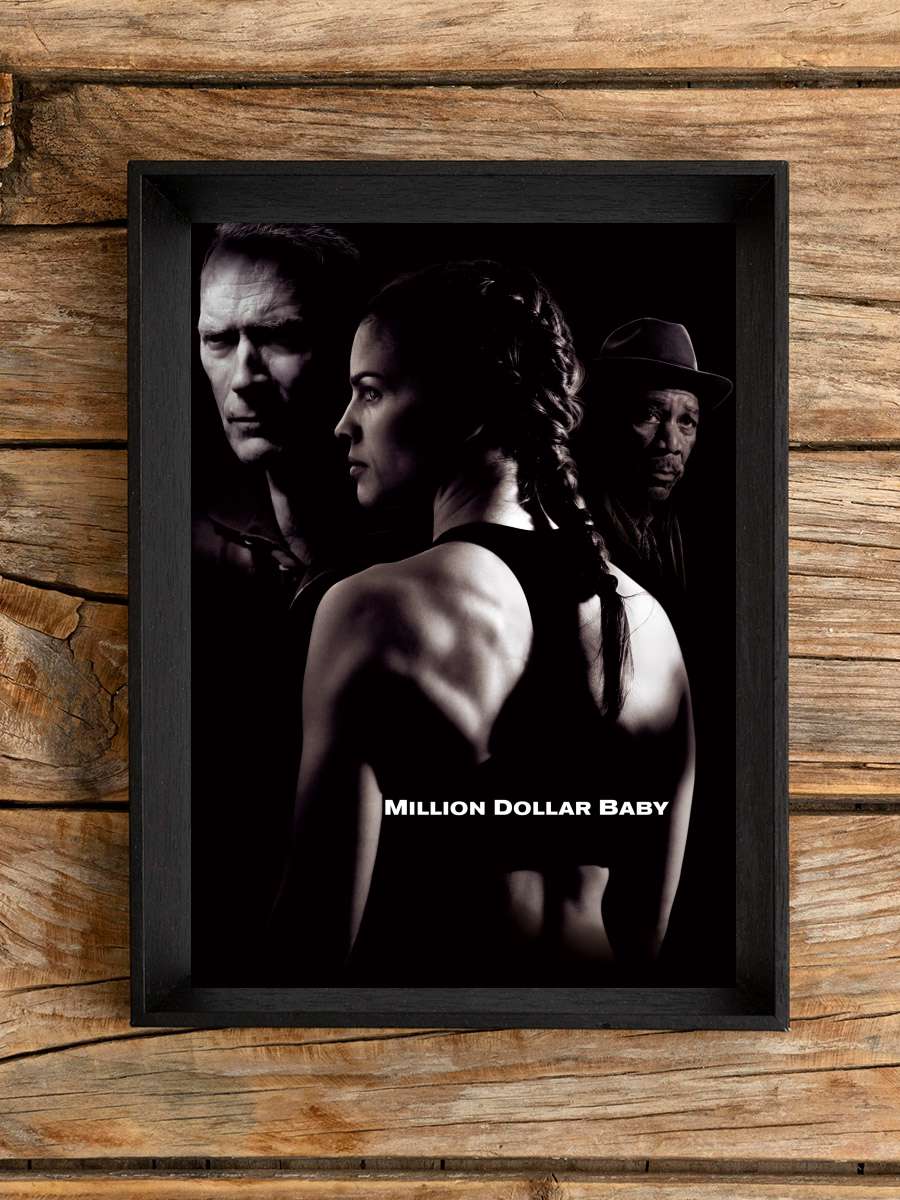 Milyonluk Bebek - Million Dollar Baby Film Tablo Siyah Çerçeveli Film Poster Afiş Tablo