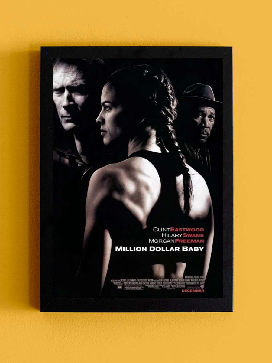 Milyonluk Bebek - Million Dollar Baby Film Tablo Siyah Çerçeveli Film Poster Afiş Tablo