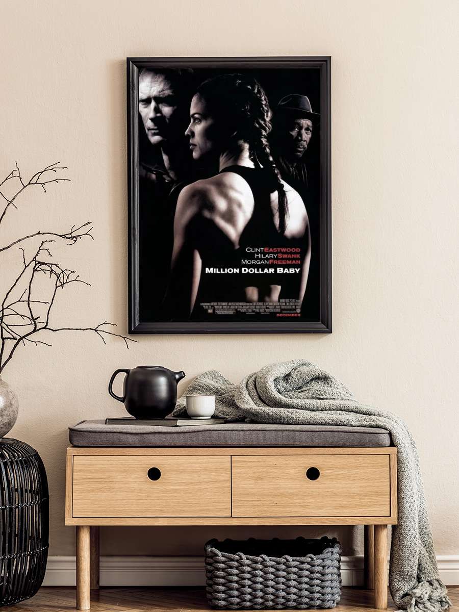 Milyonluk Bebek - Million Dollar Baby Film Tablo Siyah Çerçeveli Film Poster Afiş Tablo