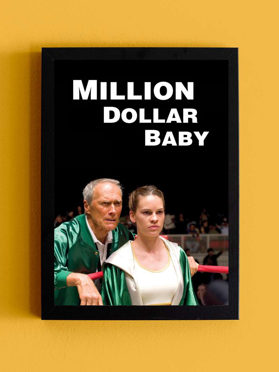 Milyonluk Bebek - Million Dollar Baby Film Tablo Siyah Çerçeveli Film Poster Afiş Tablo