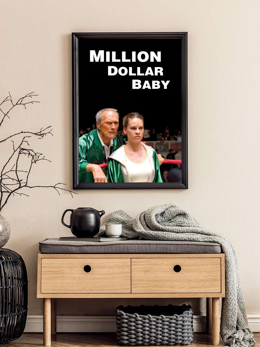 Milyonluk Bebek - Million Dollar Baby Film Tablo Siyah Çerçeveli Film Poster Afiş Tablo