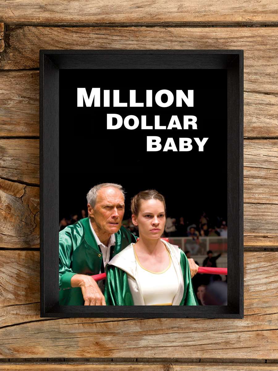 Milyonluk Bebek - Million Dollar Baby Film Tablo Siyah Çerçeveli Film Poster Afiş Tablo