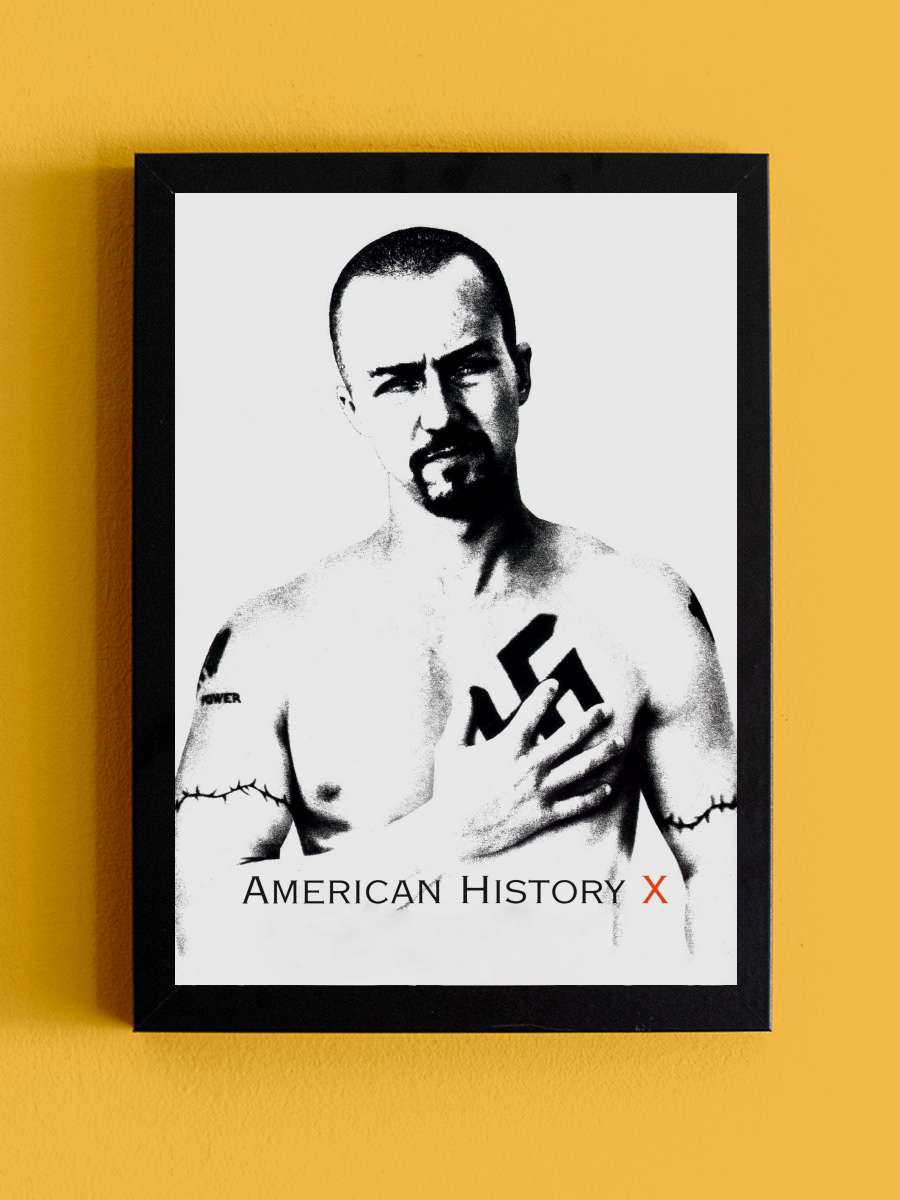 Geçmişin Gölgesinde - American History X Film Tablo Siyah Çerçeveli Film Poster Afiş Tablo