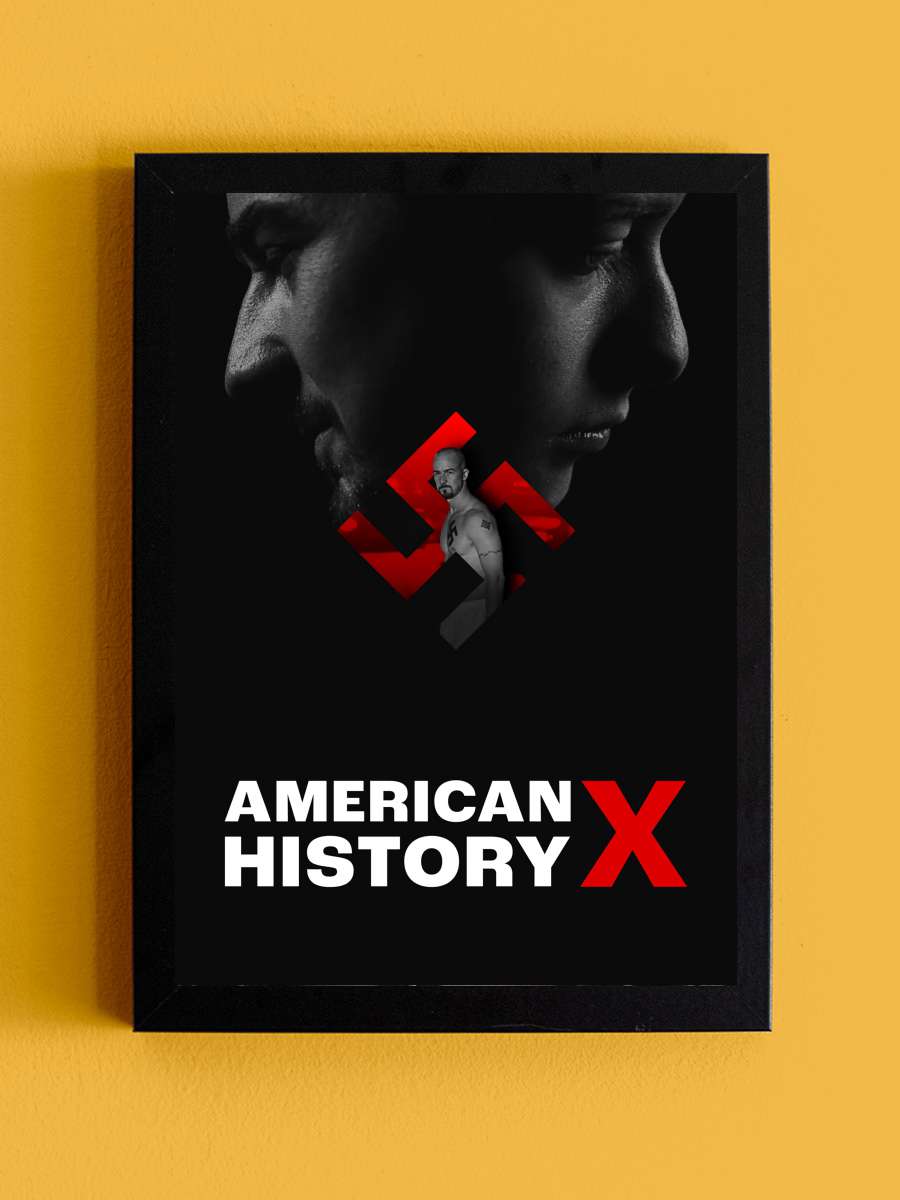 Geçmişin Gölgesinde - American History X Film Tablo Siyah Çerçeveli Film Poster Afiş Tablo