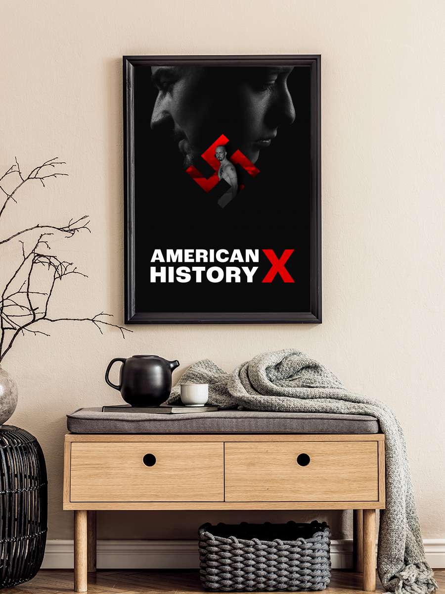 Geçmişin Gölgesinde - American History X Film Tablo Siyah Çerçeveli Film Poster Afiş Tablo