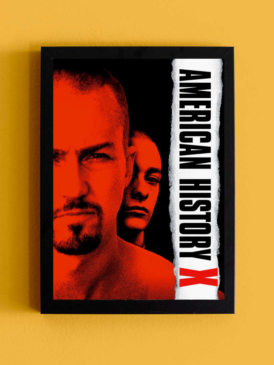 Geçmişin Gölgesinde - American History X Film Tablo Siyah Çerçeveli Film Poster Afiş Tablo