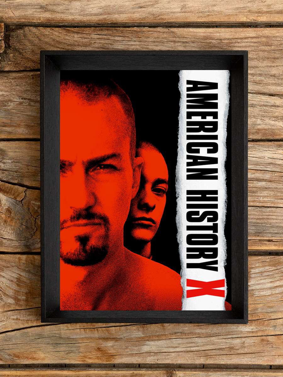 Geçmişin Gölgesinde - American History X Film Tablo Siyah Çerçeveli Film Poster Afiş Tablo