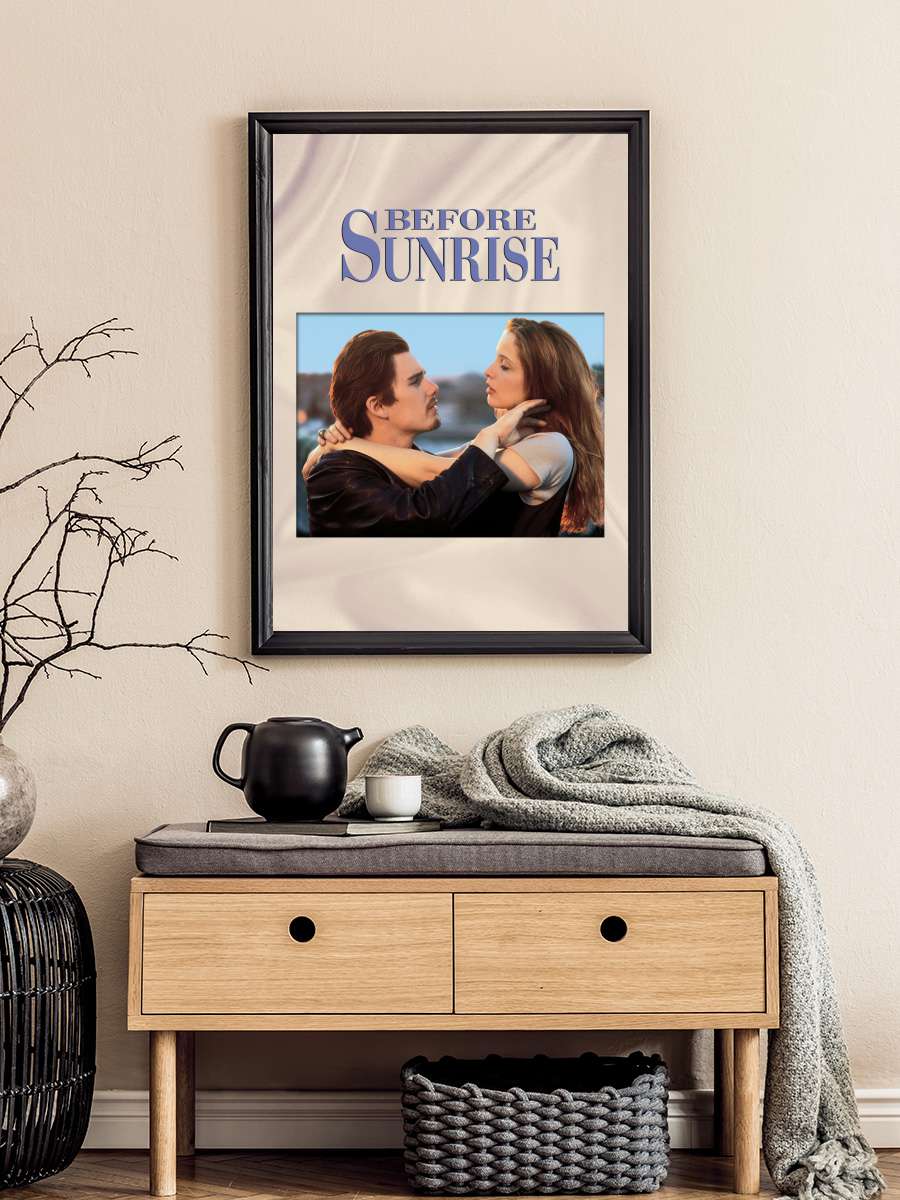 Gün Doğmadan - Before Sunrise Film Tablo Siyah Çerçeveli Film Poster Afiş Tablo