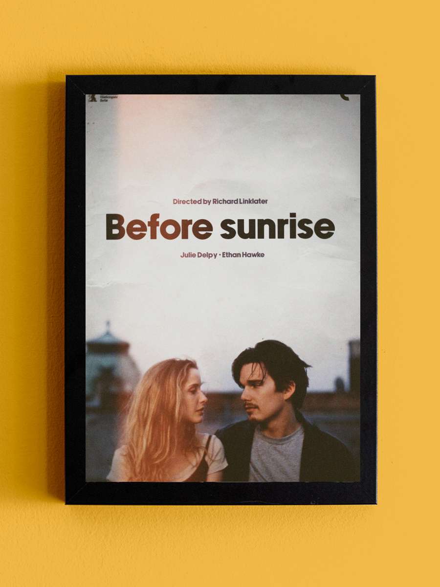 Gün Doğmadan - Before Sunrise Film Tablo Siyah Çerçeveli Film Poster Afiş Tablo