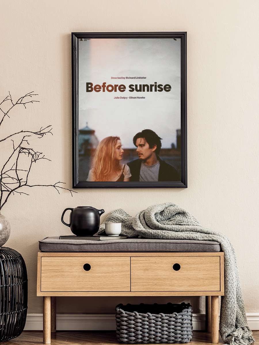 Gün Doğmadan - Before Sunrise Film Tablo Siyah Çerçeveli Film Poster Afiş Tablo