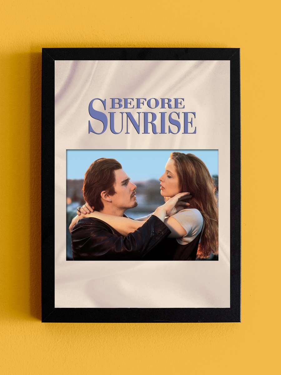 Gün Doğmadan - Before Sunrise Film Tablo Siyah Çerçeveli Film Poster Afiş Tablo