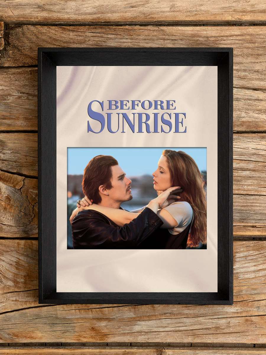 Gün Doğmadan - Before Sunrise Film Tablo Siyah Çerçeveli Film Poster Afiş Tablo