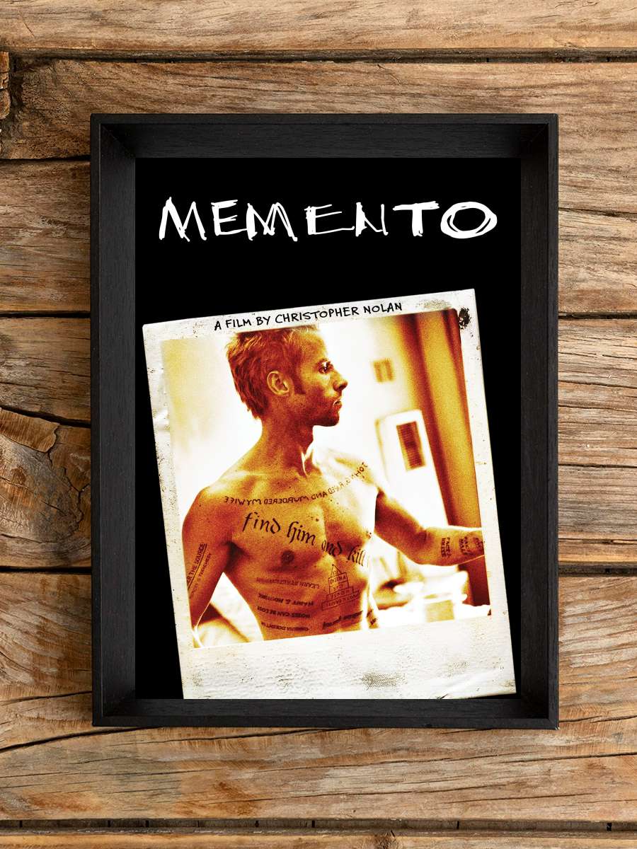 Akıl Defteri - Memento Film Tablo Siyah Çerçeveli Film Poster Afiş Tablo