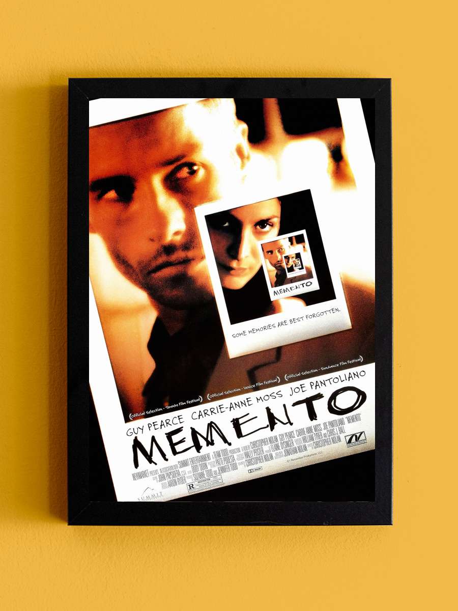 Akıl Defteri - Memento Film Tablo Siyah Çerçeveli Film Poster Afiş Tablo