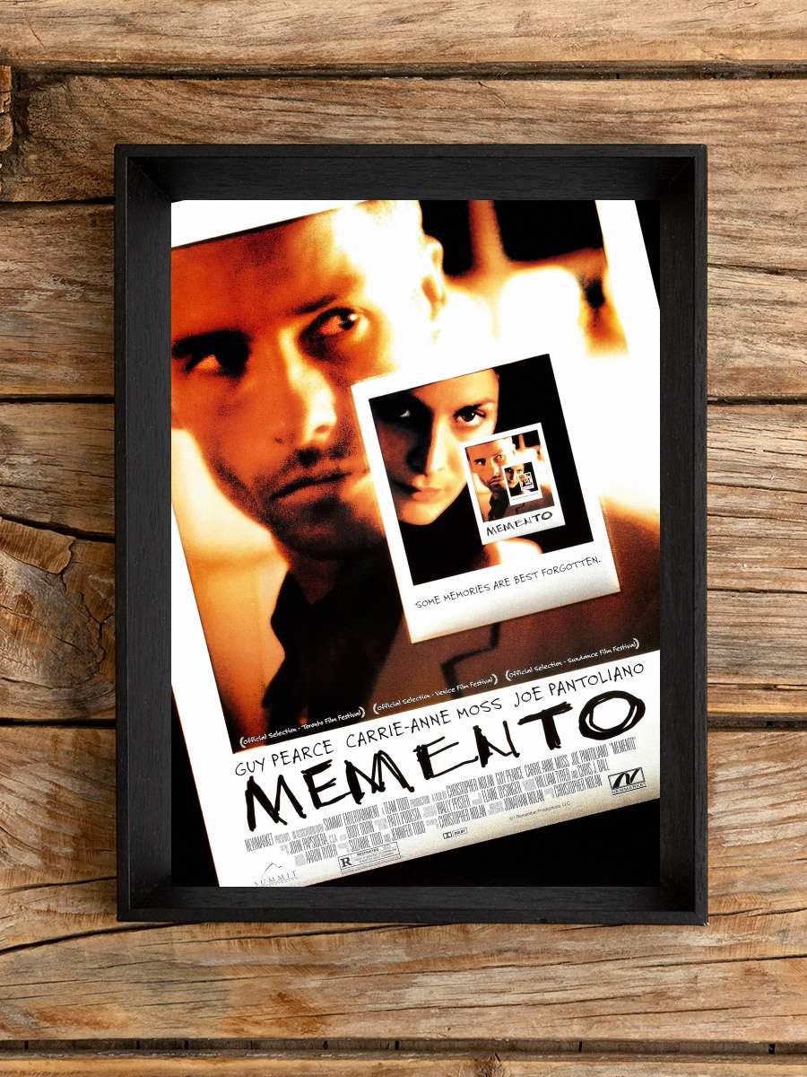 Akıl Defteri - Memento Film Tablo Siyah Çerçeveli Film Poster Afiş Tablo