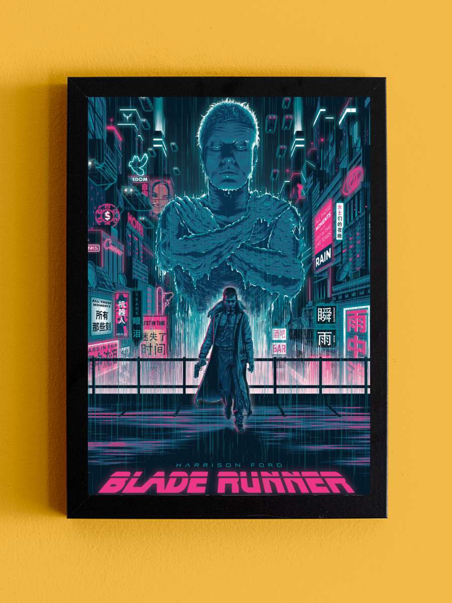 Bıçak Sırtı - Blade Runner Film Tablo Siyah Çerçeveli Film Poster Afiş Tablo