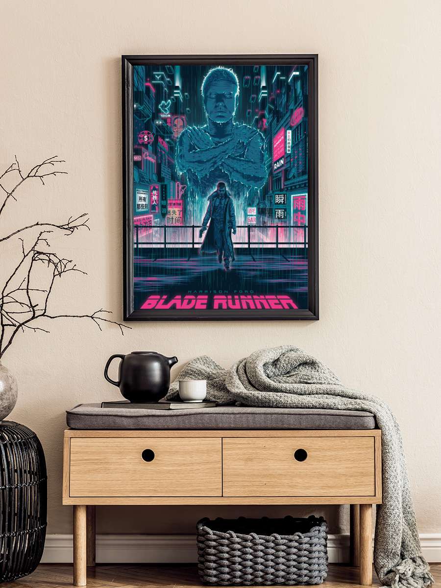 Bıçak Sırtı - Blade Runner Film Tablo Siyah Çerçeveli Film Poster Afiş Tablo