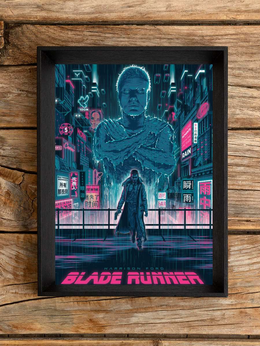 Bıçak Sırtı - Blade Runner Film Tablo Siyah Çerçeveli Film Poster Afiş Tablo