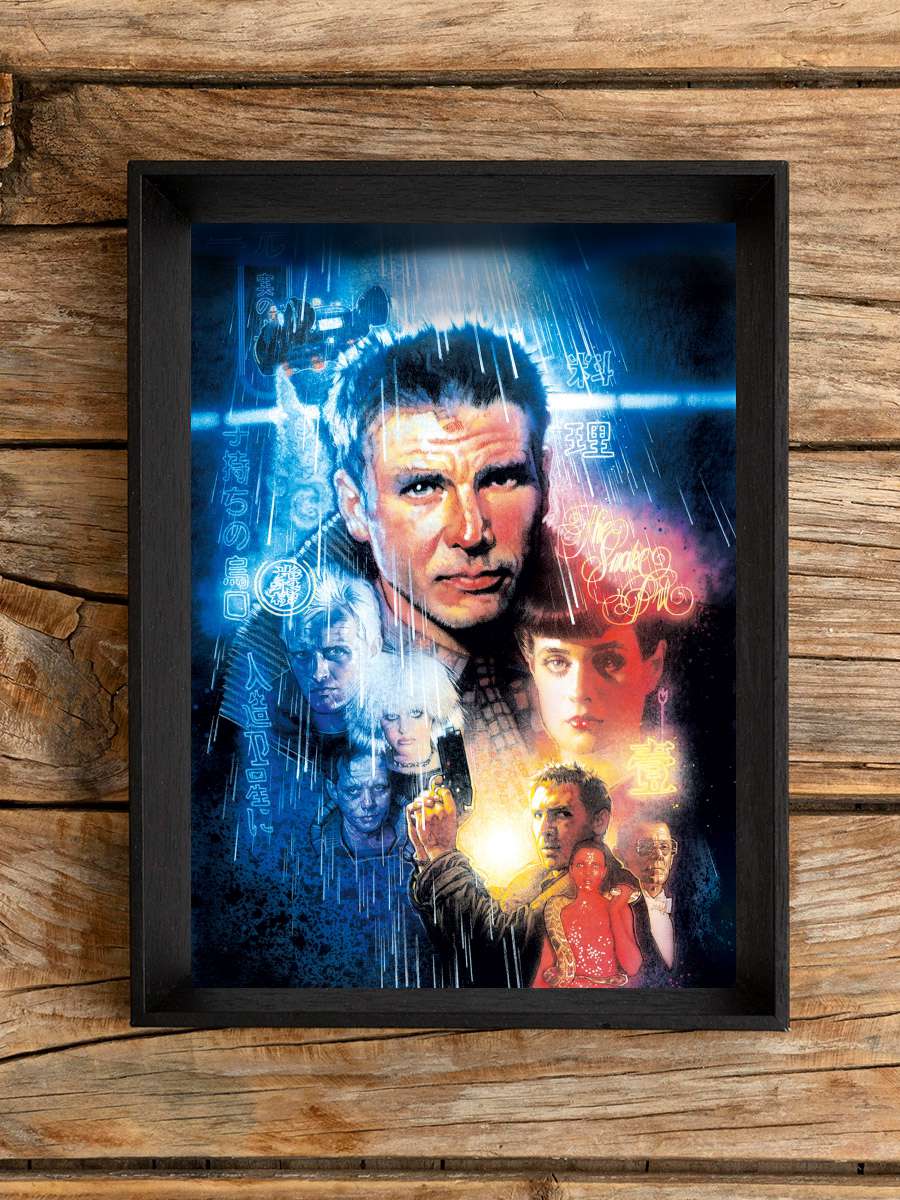 Bıçak Sırtı - Blade Runner Film Tablo Siyah Çerçeveli Film Poster Afiş Tablo