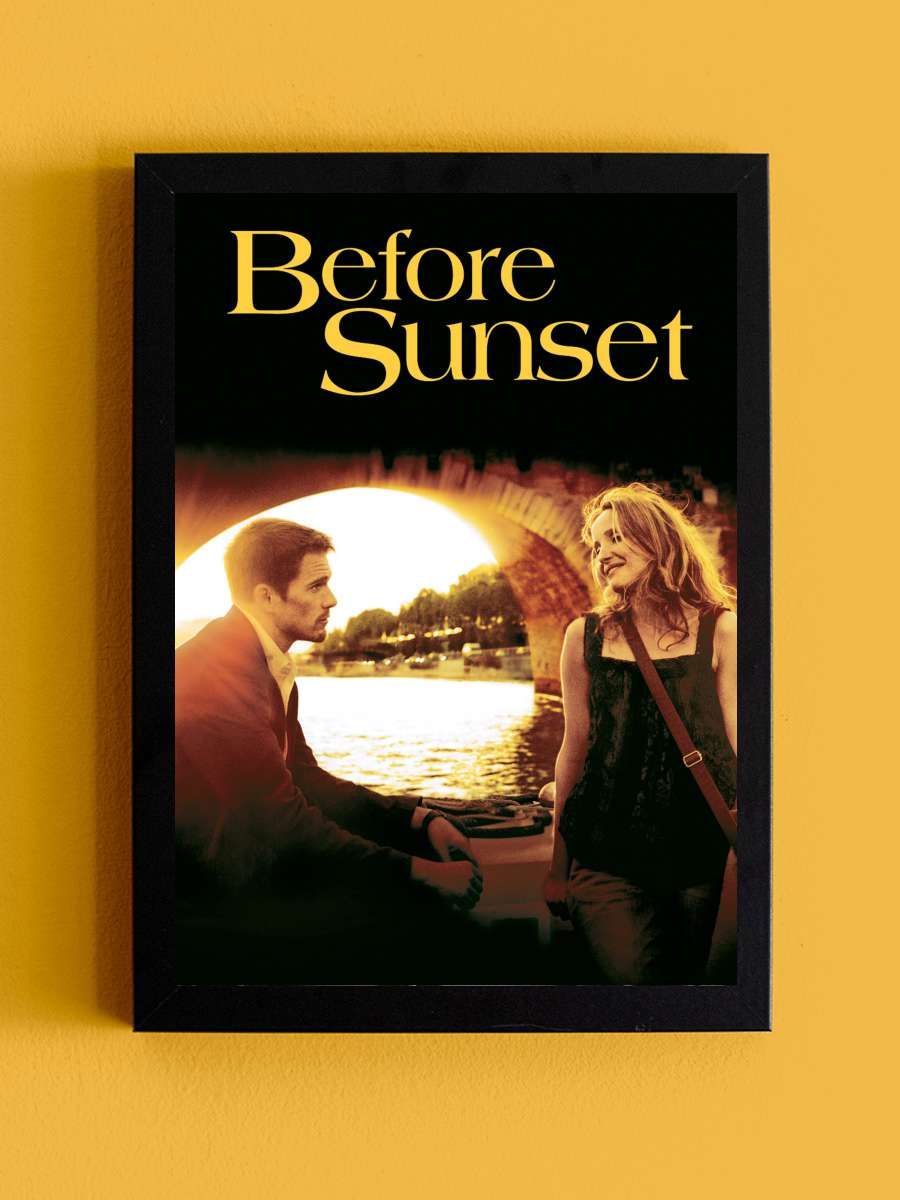 Gün Batmadan - Before Sunset Film Tablo Siyah Çerçeveli Film Poster Afiş Tablo