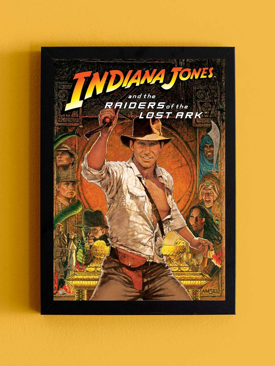 Indiana Jones: Kutsal Hazine Avcıları - Raiders of the Lost Ark Film Tablo Siyah Çerçeveli Film Poster Afiş Tablo