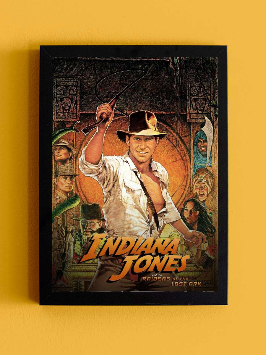 Indiana Jones: Kutsal Hazine Avcıları - Raiders of the Lost Ark Film Tablo Siyah Çerçeveli Film Poster Afiş Tablo